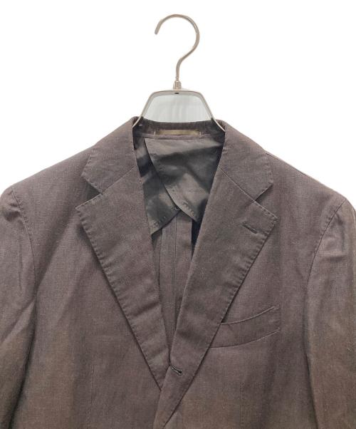 EDIFICE（エディフィス）EDIFICE (エディフィス) 段返3Bテーラードジャケット/カノニコ ブラウン サイズ:44の古着・服飾アイテム