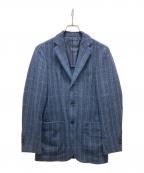 UNITED ARROWS TOKYOユナイテッドアローズトウキョウ）の古着「サキソニー チェック 段返3Bテーラードジャケット」｜ネイビー