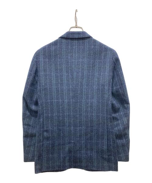 UNITED ARROWS TOKYO（ユナイテッドアローズトウキョウ）UNITED ARROWS TOKYO (ユナイテッドアローズトウキョウ) サキソニー チェック 段返3Bテーラードジャケット ネイビー サイズ:42の古着・服飾アイテム