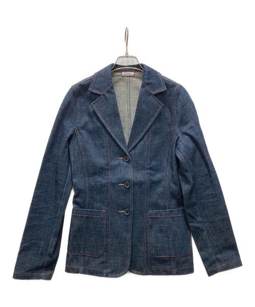 MAX&Co.（マックスアンドコー）MAX&Co. (マックスアンドコー) デニムショートコート ブルー サイズ:40の古着・服飾アイテム