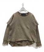 cotemerコートメール）の古着「レイヤードスウェット」｜ブラウン