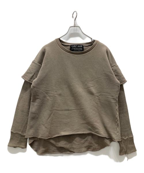 cotemer（コートメール）cotemer (コートメール) レイヤードスウェット ブラウン サイズ:Mの古着・服飾アイテム