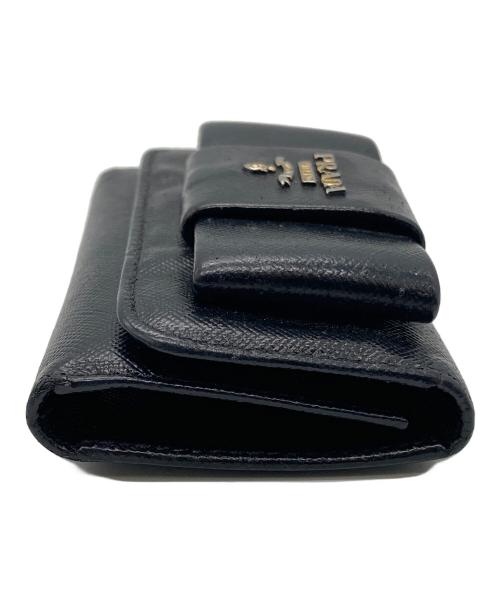 PRADA（プラダ）PRADA (プラダ) 5連サフィアーノキーケース ブラックの古着・服飾アイテム