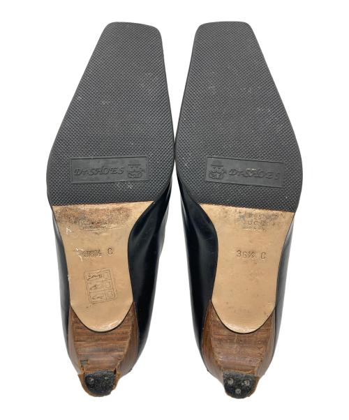 GUCCI（グッチ）GUCCI (グッチ) スクエアトゥパンプス ブラック サイズ:36　1/2の古着・服飾アイテム