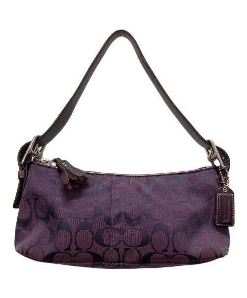 COACH（コーチ）COACH (コーチ) アクセサリーポーチ パープルの古着・服飾アイテム