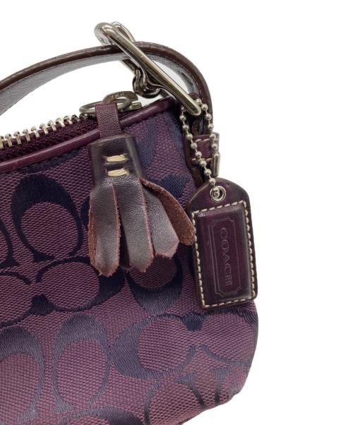 COACH（コーチ）COACH (コーチ) アクセサリーポーチ パープルの古着・服飾アイテム