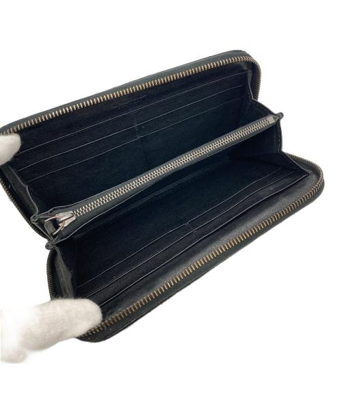 BOTTEGA VENETA（ボッテガベネタ）BOTTEGA VENETA (ボッテガベネタ) イントレ ラウンドファスナー長財布 ブラックの古着・服飾アイテム