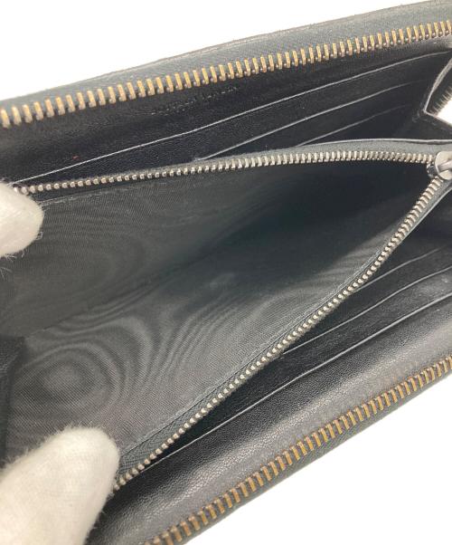 BOTTEGA VENETA（ボッテガベネタ）BOTTEGA VENETA (ボッテガベネタ) イントレ ラウンドファスナー長財布 ブラックの古着・服飾アイテム