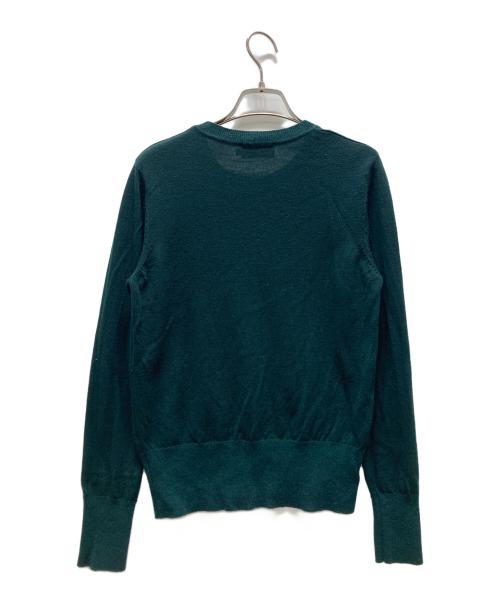maison kitsune（メゾンキツネ）MAISON KITSUNE (メゾンキツネ) ニット グリーン サイズ:Sの古着・服飾アイテム