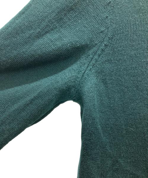 maison kitsune（メゾンキツネ）MAISON KITSUNE (メゾンキツネ) ニット グリーン サイズ:Sの古着・服飾アイテム