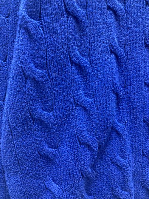 POLO RALPH LAUREN（ポロ・ラルフローレン）POLO RALPH LAUREN (ポロ・ラルフローレン) ケーブルニット ブルー サイズ:Lの古着・服飾アイテム