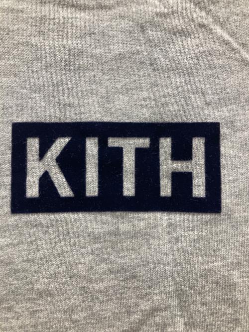 KITH（キス）KITH (キス) クラシックBOXロゴ ロングスリーブTシャツ グレー サイズ:XLの古着・服飾アイテム