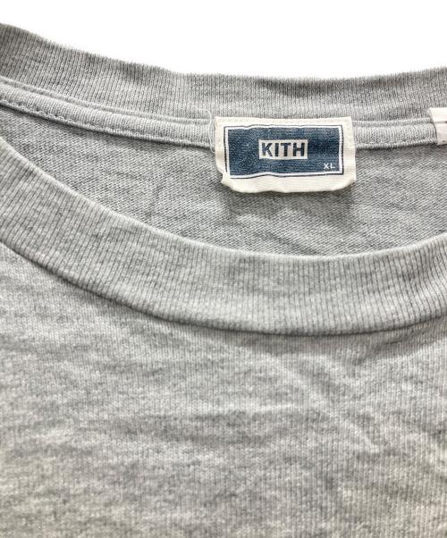 KITH（キス）KITH (キス) クラシックBOXロゴ ロングスリーブTシャツ グレー サイズ:XLの古着・服飾アイテム