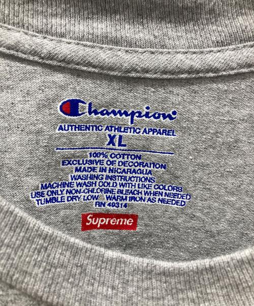 SUPREME（シュプリーム）Supreme (シュプリーム) Champion (チャンピオン) 19SS Chrome S/S Top グレー サイズ:XLの古着・服飾アイテム