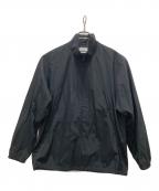 Graphpaperグラフペーパー）の古着「Semi-Dull Poplin Stand Collar Blouson」｜ブラック