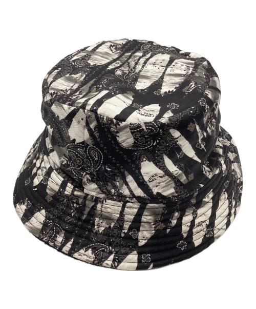 AMIRI（アミリ）AMIRI (アミリ) バンダナリバーシブルバケットハット ブラックの古着・服飾アイテム