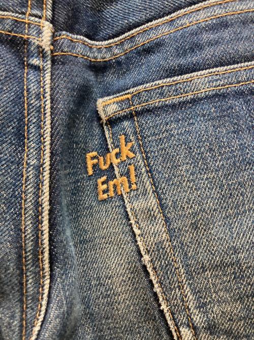 A.P.C.（アーペーセー）A.P.C. (アーペーセー) Supreme (シュプリーム) デニムパンツ/Fuck em DENIM インディゴ サイズ:25の古着・服飾アイテム