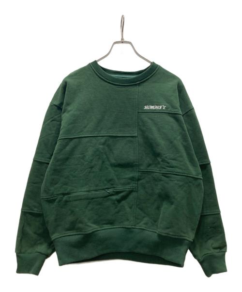 SUBCIETY（サブサエティ）SUBCIETY (サブサエティ) スウェット グリーン サイズ:Sの古着・服飾アイテム