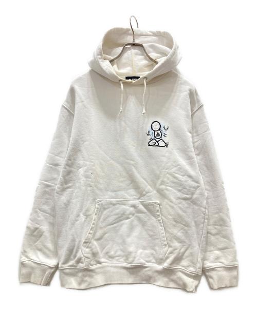 X-LARGE（エクストララージ）X-LARGE (エクストララージ) LONDON POLICE プリントパーカー ホワイト サイズ:Lの古着・服飾アイテム