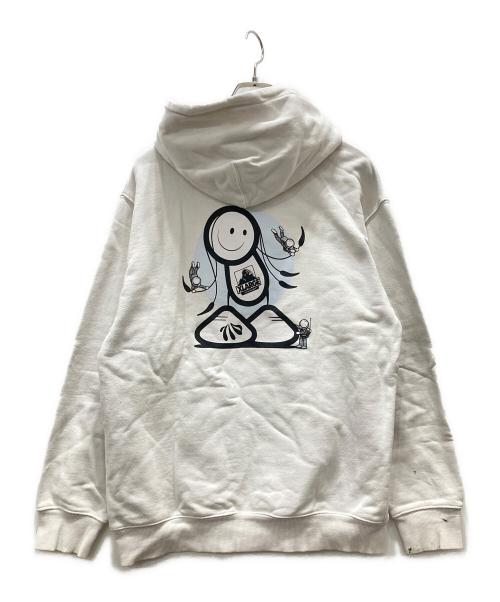 X-LARGE（エクストララージ）X-LARGE (エクストララージ) LONDON POLICE プリントパーカー ホワイト サイズ:Lの古着・服飾アイテム