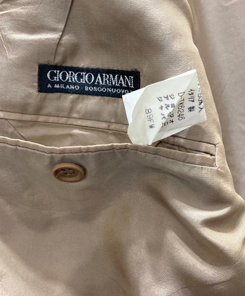 GIORGIO ARMANI（ジョルジョアルマーニ）GIORGIO ARMANI (ジョルジョアルマーニ) 2Bジャケット ブラウン サイズ:50の古着・服飾アイテム