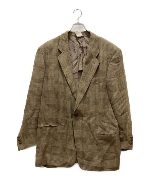 GIORGIO ARMANI（ジョルジョアルマーニ）GIORGIO ARMANI (ジョルジョアルマーニ) テーラードジャケット ブラウン サイズ:50の古着・服飾アイテム