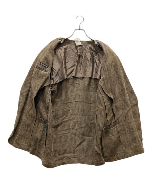 GIORGIO ARMANI（ジョルジョアルマーニ）GIORGIO ARMANI (ジョルジョアルマーニ) テーラードジャケット ブラウン サイズ:50の古着・服飾アイテム