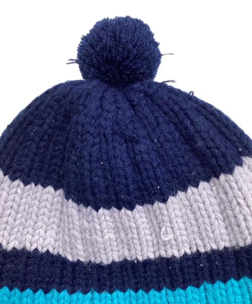 stussy（ステューシー）stussy (ステューシー) イヤーマフ ニット帽 ネイビーの古着・服飾アイテム