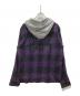 stussy (ステューシー) オンブレチェックパーカーシャツ パープル サイズ:L：6500円
