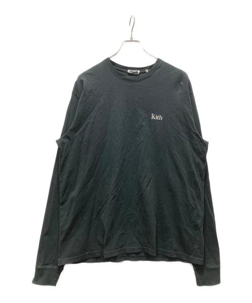KITH（キス）KITH (キス) ロングスリーブカットソー/Kith L/S Serif Tee ブラック サイズ:Lの古着・服飾アイテム