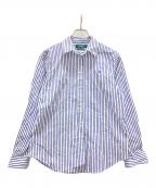 LAUREN RALPH LAURENローレンラルフローレン）の古着「ストライプシャツ」｜ホワイト