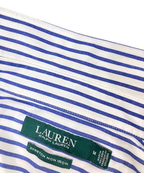 LAUREN RALPH LAUREN（ローレンラルフローレン）LAUREN RALPH LAUREN (ローレンラルフローレン) ストライプシャツ ホワイト サイズ:Mの古着・服飾アイテム