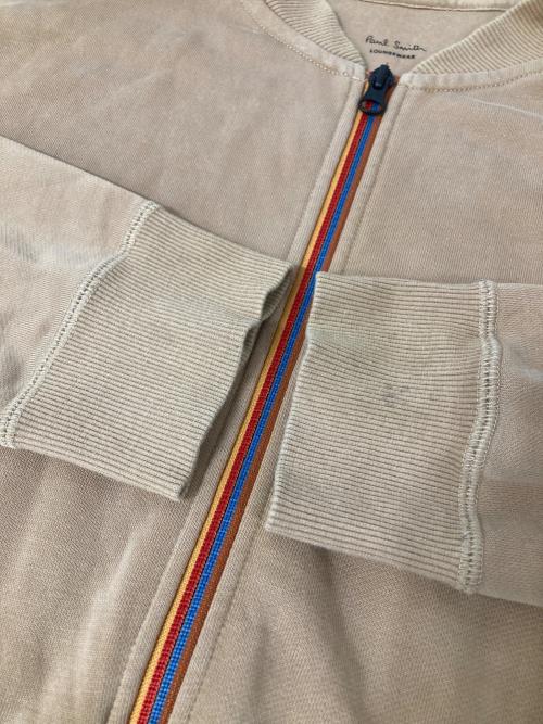 PAUL SMITH（ポールスミス）Paul Smith (ポールスミス) ストライプデザインジップジャケット ブラウン サイズ:Lの古着・服飾アイテム