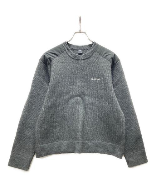 mont-bell（モンベル）mont-bell (モンベル) パッチニット/ミッテルレギ セーター グレー サイズ:XLの古着・服飾アイテム