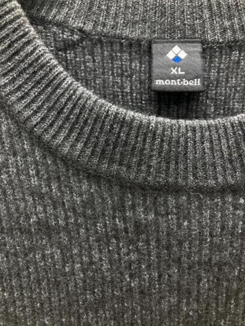 mont-bell（モンベル）mont-bell (モンベル) パッチニット/ミッテルレギ セーター グレー サイズ:XLの古着・服飾アイテム