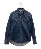 Hysteric Glamourヒステリックグラマー）の古着「刺繍デニムウエスタンシャツ」｜ネイビー