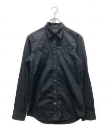 RALPH LAUREN（ラルフローレン）の古着「ウエスタンシャツ」｜ブラック