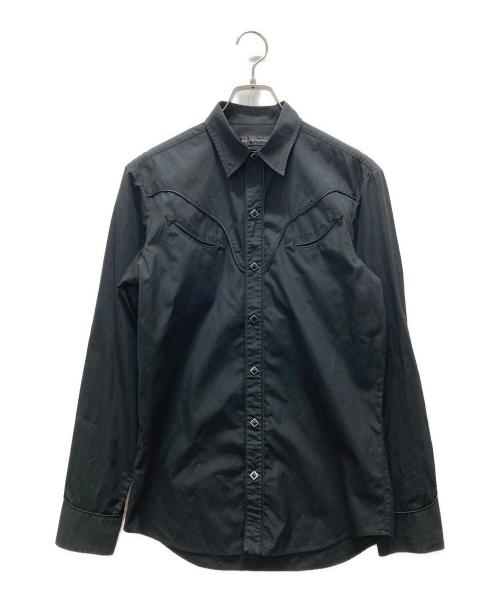 RALPH LAUREN（ラルフローレン）RALPH LAUREN (ラルフローレン) ウエスタンシャツ ブラック サイズ:15の古着・服飾アイテム