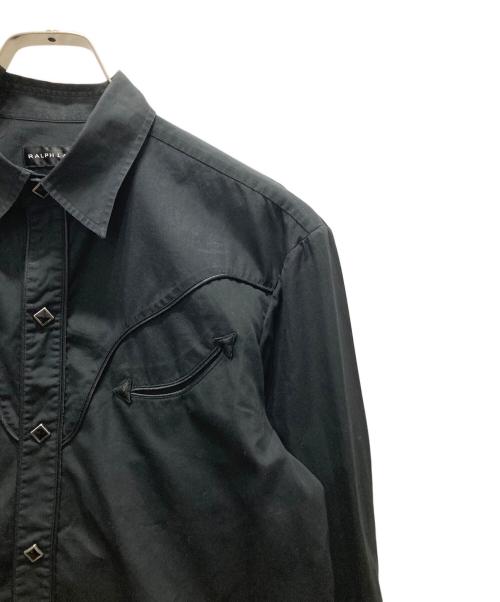 RALPH LAUREN（ラルフローレン）RALPH LAUREN (ラルフローレン) ウエスタンシャツ ブラック サイズ:15の古着・服飾アイテム