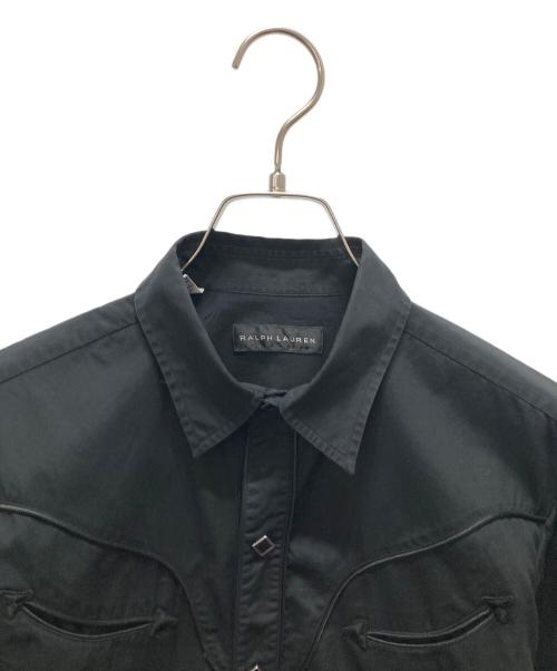 RALPH LAUREN（ラルフローレン）RALPH LAUREN (ラルフローレン) ウエスタンシャツ ブラック サイズ:15の古着・服飾アイテム