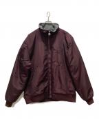 BlackEyePatchブラックアイパッチ）の古着「裏ボアジャケット/B EMBLEM JACKET」｜ボルドー