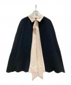 BIRTHDAY BASHバースデーバッシュ）の古着「ケープリボンブラウス」｜ブラック