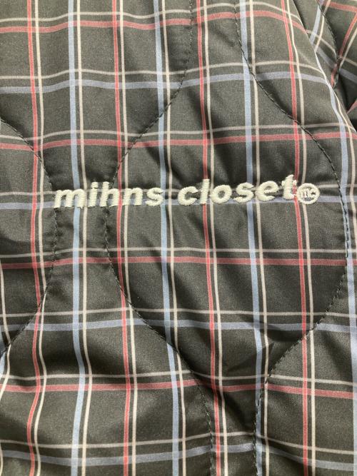 MIHNS CLOSET（ミンズクローゼット）MIHNS CLOSET (ミンズクローゼット) 中綿ジャケット ブラック サイズ:Sの古着・服飾アイテム