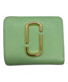 MARC JACOBS（マークジェイコブズ）の古着「ザ スナップショット ミニ コンパクト ウォレット」｜ライトグリーン