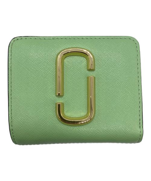 MARC JACOBS（マークジェイコブズ）MARC JACOBS (マークジェイコブズ) ザ スナップショット ミニ コンパクト ウォレット ライトグリーンの古着・服飾アイテム