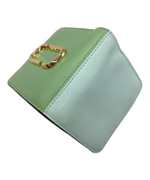MARC JACOBS（マークジェイコブズ）MARC JACOBS (マークジェイコブズ) ザ スナップショット ミニ コンパクト ウォレット ライトグリーンの古着・服飾アイテム