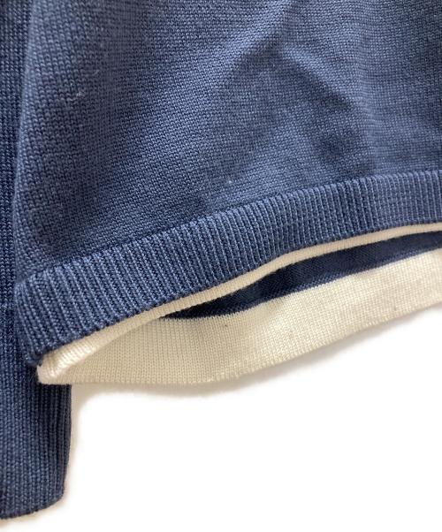 trenta settanta 30/70（トレンタセッタンタ）trenta settanta 30/70 (トレンタセッタンタ) ウールニット ネイビー サイズ:Mの古着・服飾アイテム