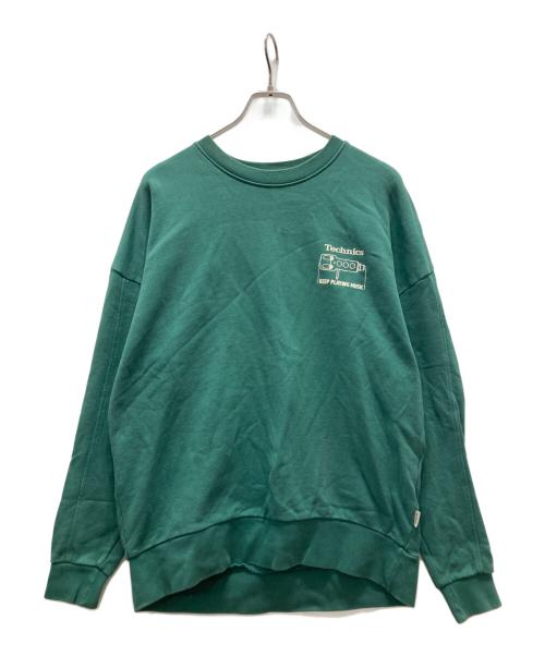 ZARA（ザラ）ZARA (ザラ) TECHNICS コラボスウェット グリーン サイズ:Sの古着・服飾アイテム