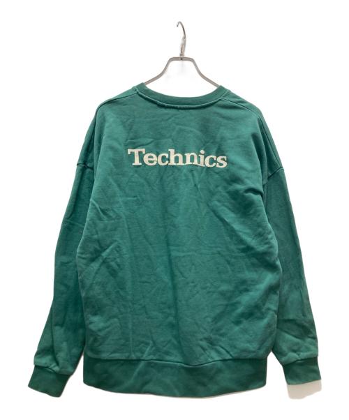 ZARA（ザラ）ZARA (ザラ) TECHNICS コラボスウェット グリーン サイズ:Sの古着・服飾アイテム