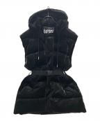 DIESELディーゼル）の古着「ノースリーブダウンジャケット/W-LALLA-SL」｜ブラック